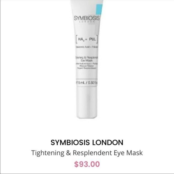 New Unopened SYMBIOSIS tightening & replenishing eye mask 15ml 0.5fl oz - Picture 1 of 8